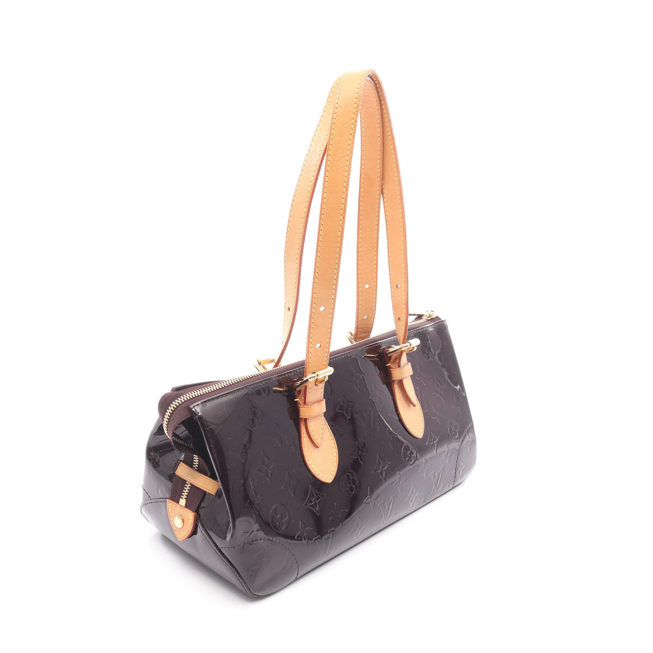 ルイヴィトン　ヴェルニ　ローズウッドアベニュー　ハンドバッグ ローズウッド アヴェニュー モノグラムヴェルニ アマラント