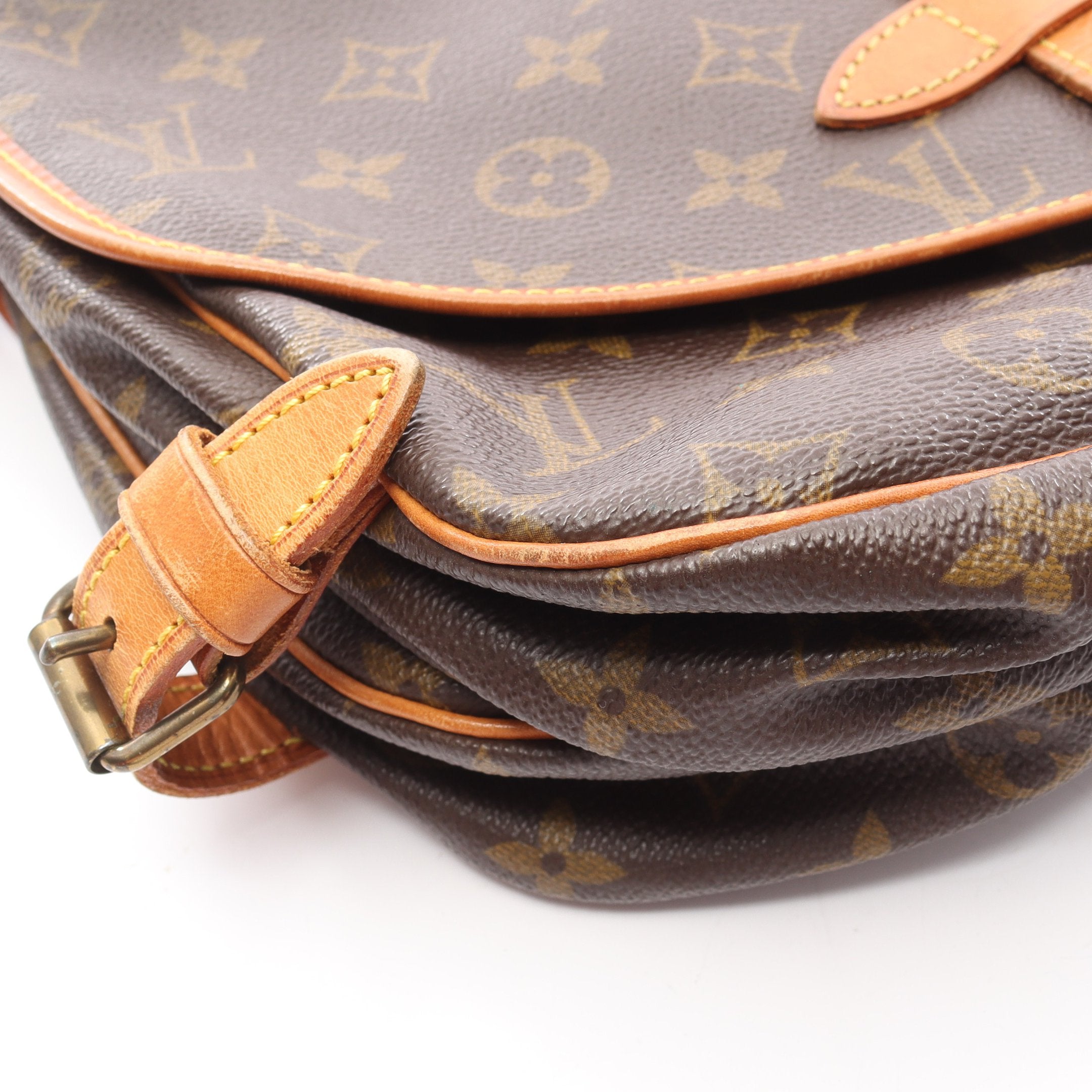 ルイヴィトン モノグラム ソミュール30 ショルダーバッグ ブラウン ルイヴィトンソミュール 30 14145 ブラウン レディース モノグラム