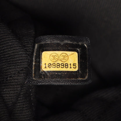 チェーンショルダーバッグ チェーントートバッグ ハラコ レザー ブラック シルバー金具 シャネル バッグ CHANEL