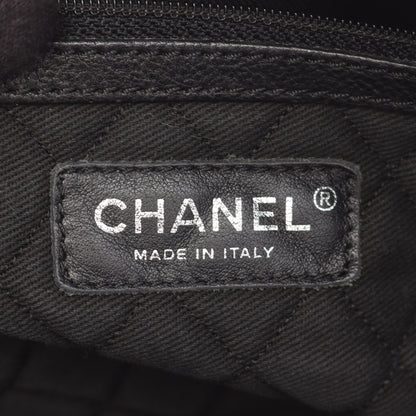 チェーンショルダーバッグ チェーントートバッグ ハラコ レザー ブラック シルバー金具 シャネル バッグ CHANEL