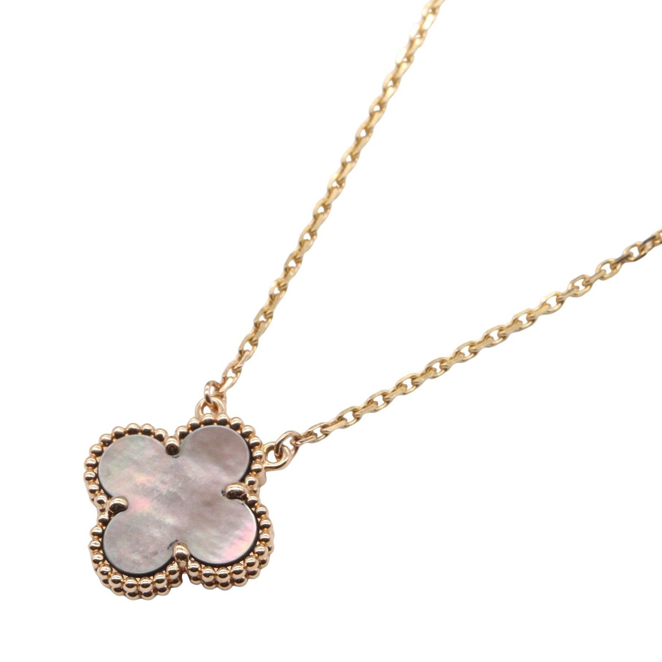 ヴィンテージアルハンブラ グレーマザーオブパール ネックレス