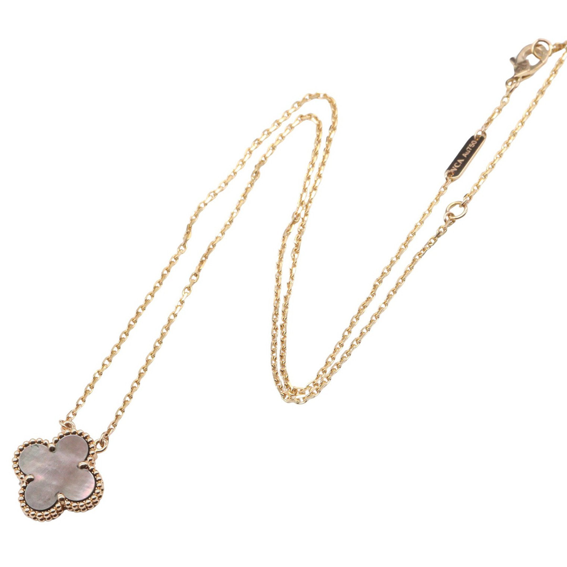 ヴィンテージアルハンブラ グレーマザーオブパール ネックレス