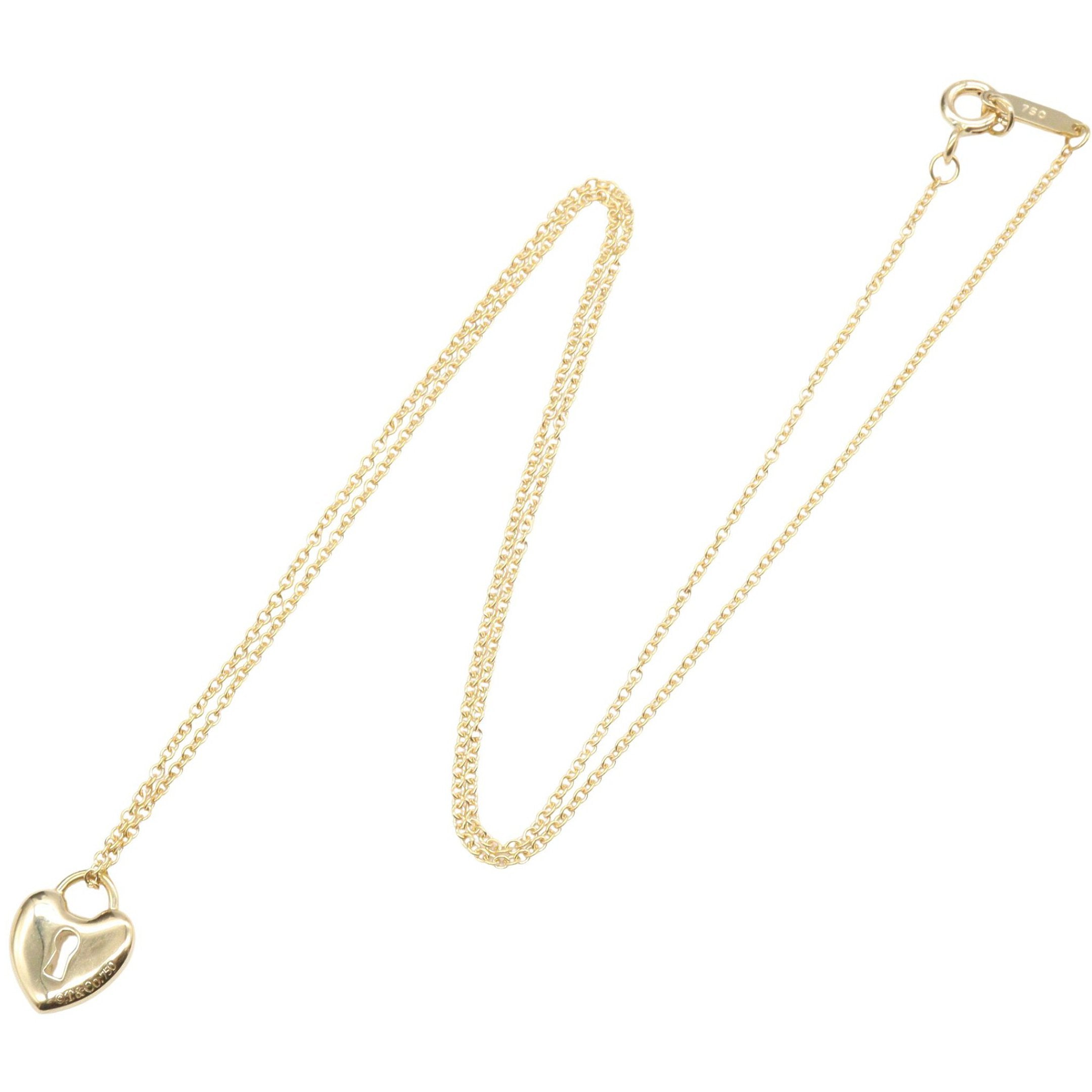 ハートロック ネックレス ネックレス K18YG イエローゴールド