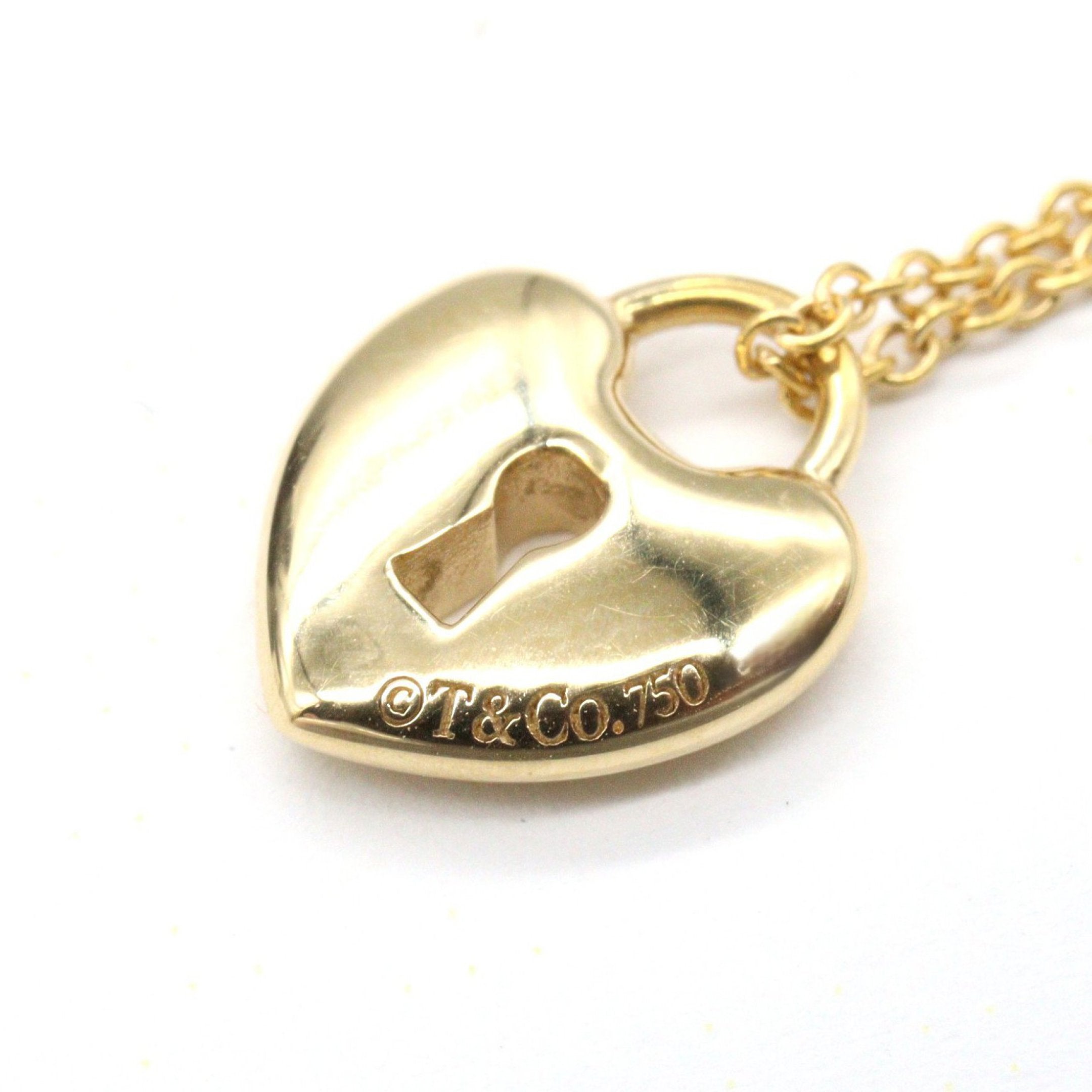 ハートロック ネックレス ネックレス K18YG イエローゴールド