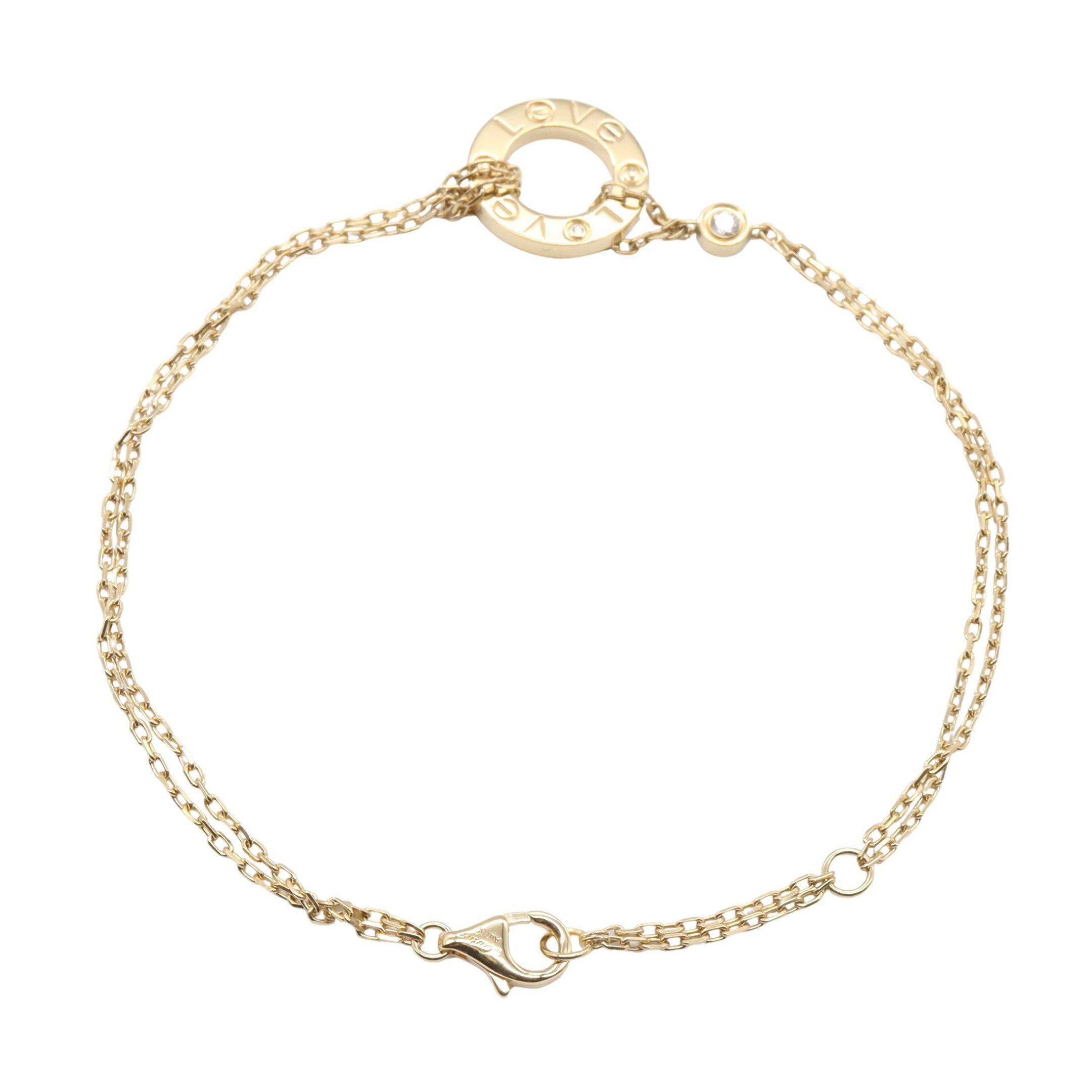 ラブサークル ブレスレット 2PD ブレスレット K18YG ダイヤモンド