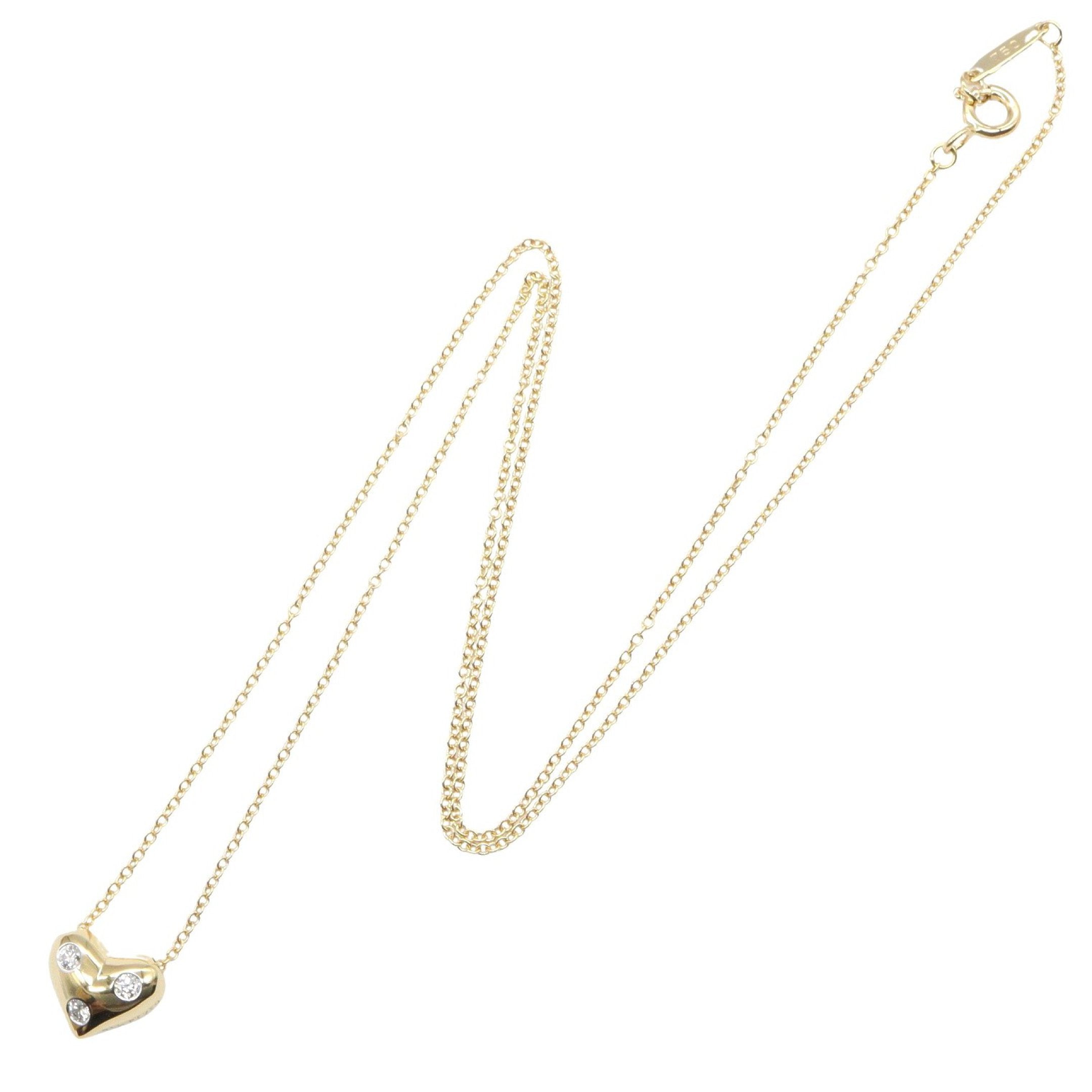 ドッツハート 3PD ネックレス ネックレス PT950 K18YG ダイヤモンド