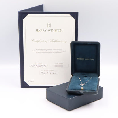 ミニクロス ダイヤ ネックレス ネックレス PT950 ダイヤモンド プラチナ クリア ハリーウィンストン アクセサリー Harry Winston