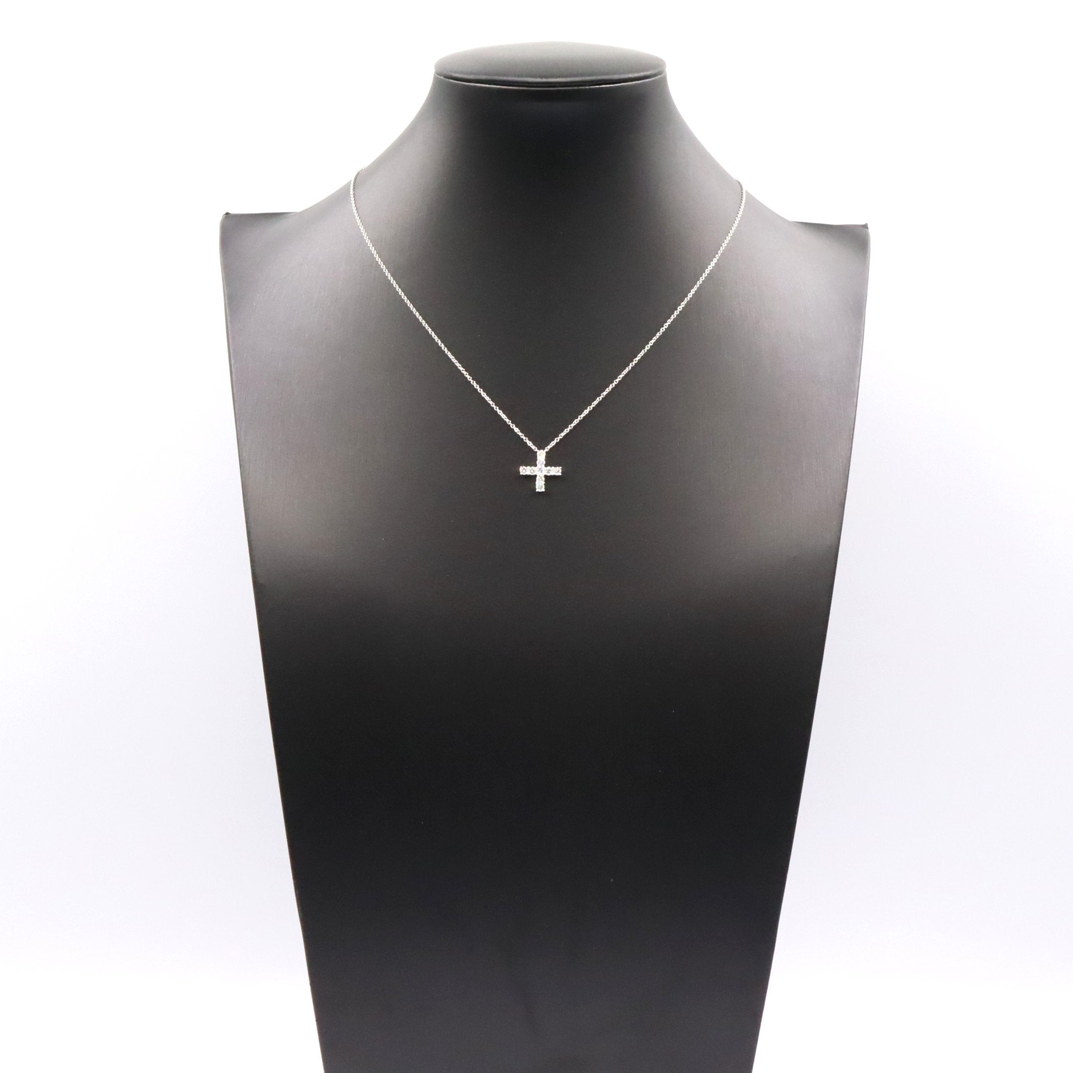 ミニクロス ダイヤ ネックレス ネックレス PT950 ダイヤモンド