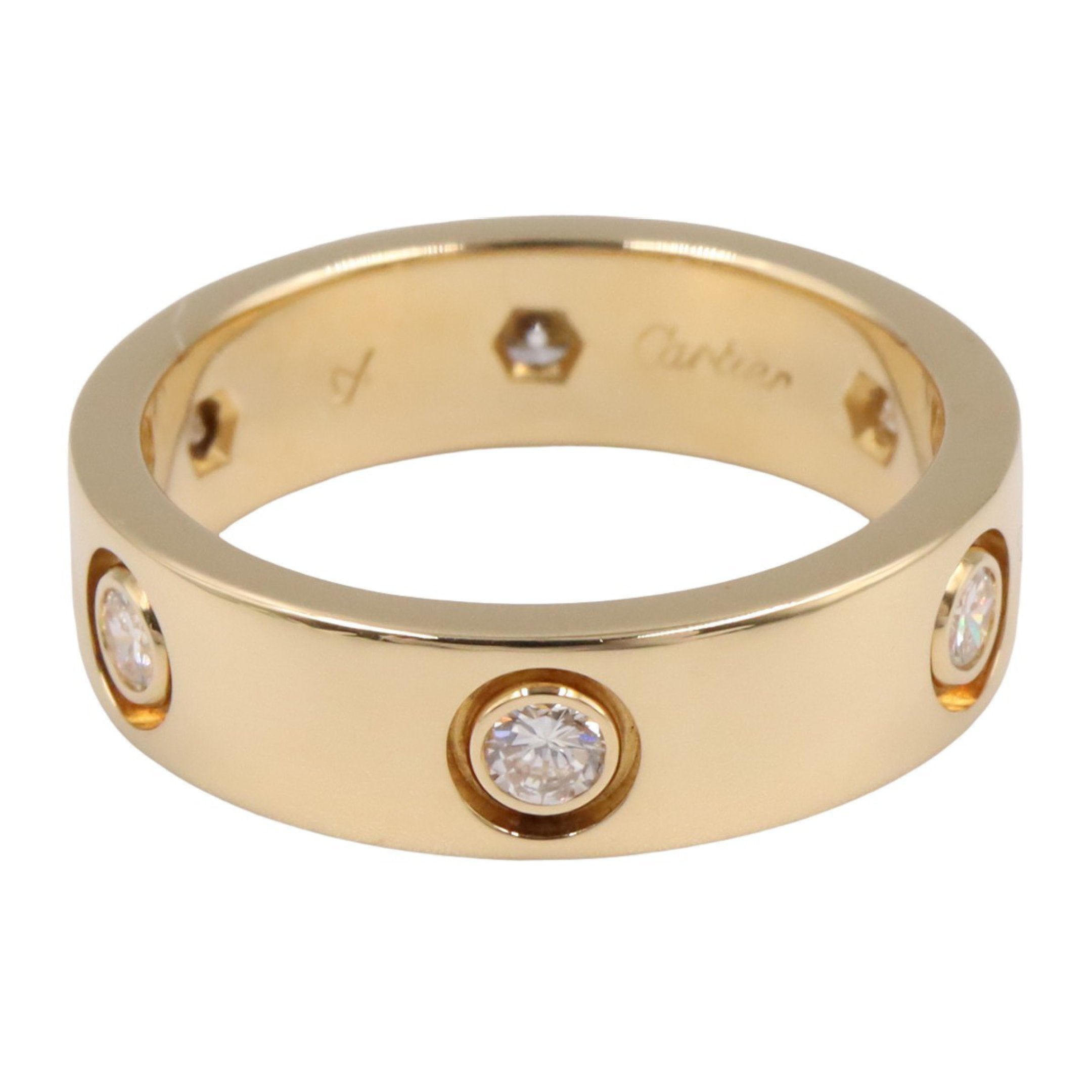 CARTIER カルティエ K18YG イエローゴールド ラブリング 6Pダイヤ ラブリング 6PD リング 指輪 K18YG ダイヤモンド イエローゴールド