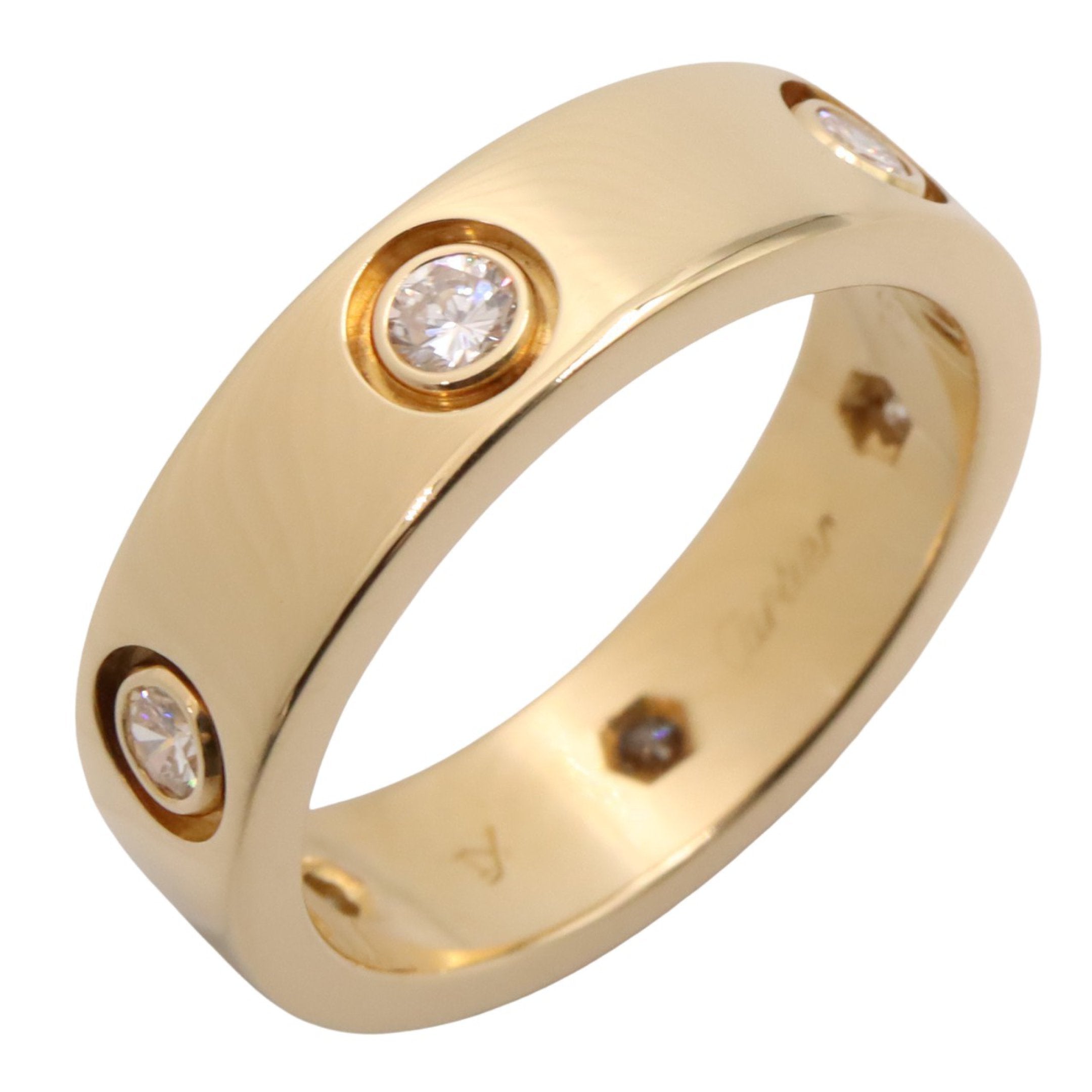 ラブリング 6PD リング 指輪 K18YG ダイヤモンド イエローゴールド