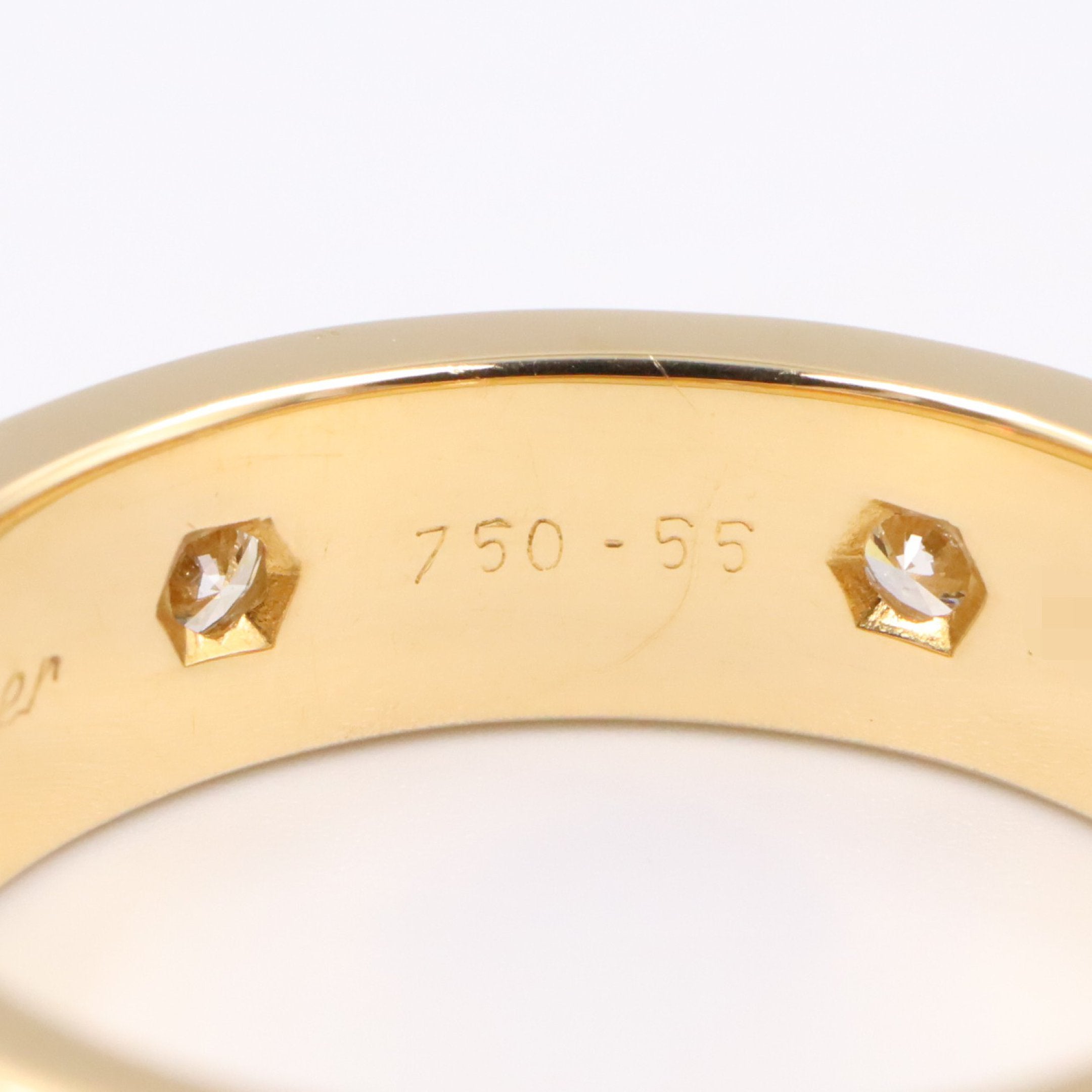 ラブリング 6PD リング 指輪 K18YG ダイヤモンド イエローゴールド