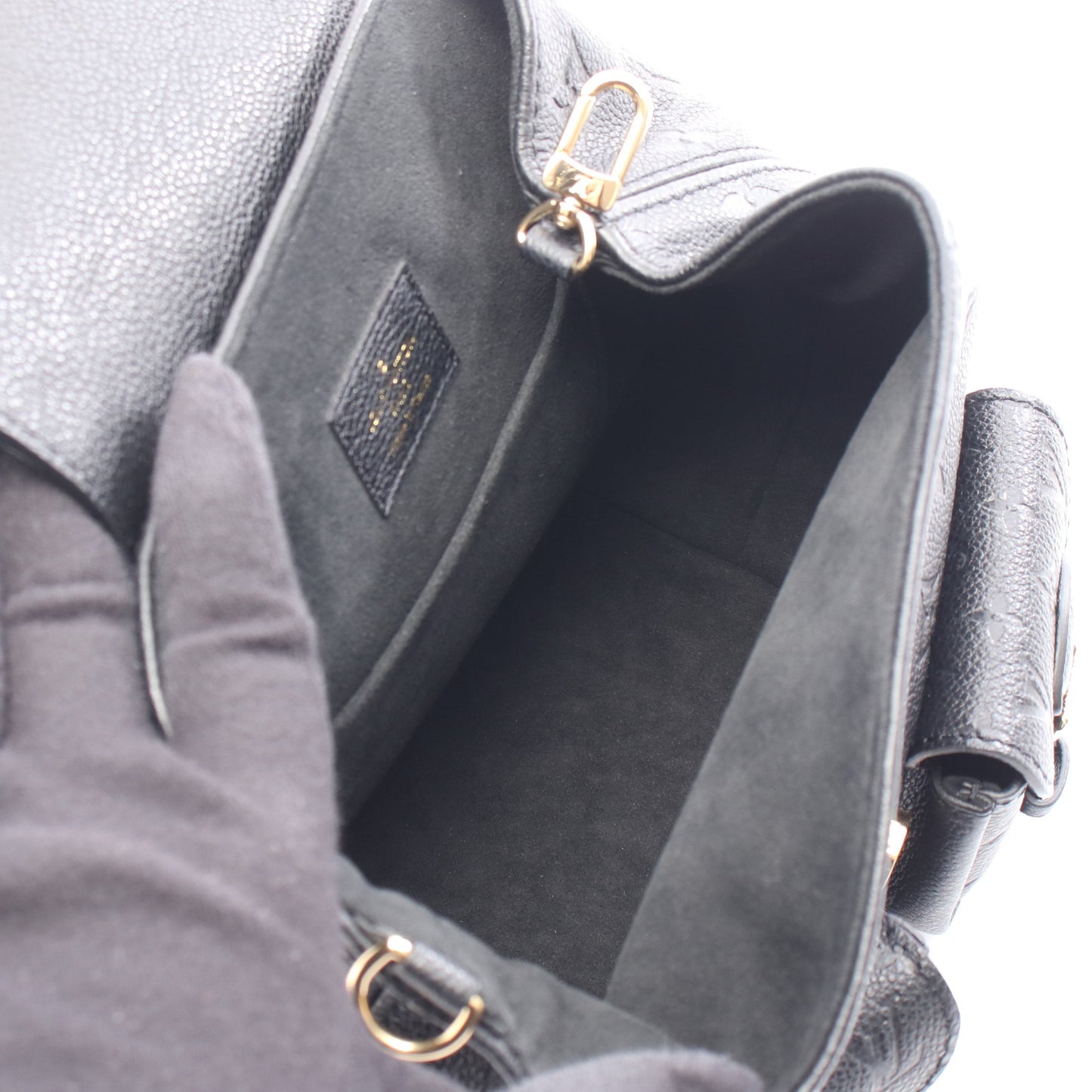 バックアップ モノグラムアンプラント ノワール バックパック リュックサック レザー ブラック ルイヴィトン バッグ LOUIS VUITTON