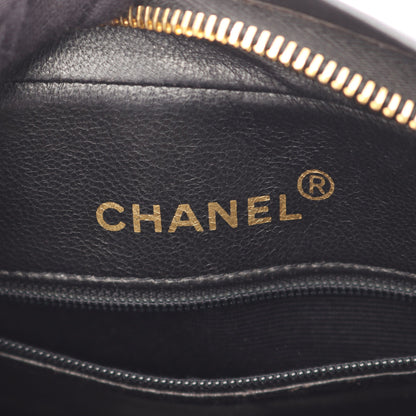 マトラッセ チェーンショルダーバッグ ラムスキン ブラック ゴールド金具 シャネル バッグ CHANEL