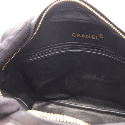 マトラッセ チェーンショルダーバッグ ラムスキン ブラック ゴールド金具 シャネル バッグ CHANEL