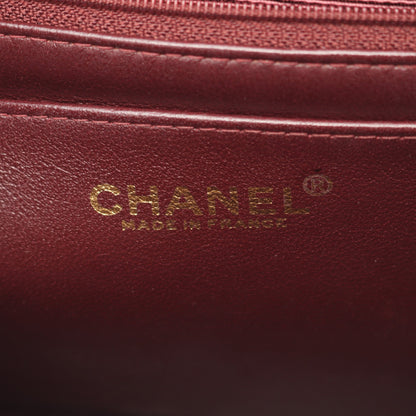 マトラッセ トップハンドル ハンドバッグ ラムスキン ブラック ゴールド金具 シャネル バッグ CHANEL