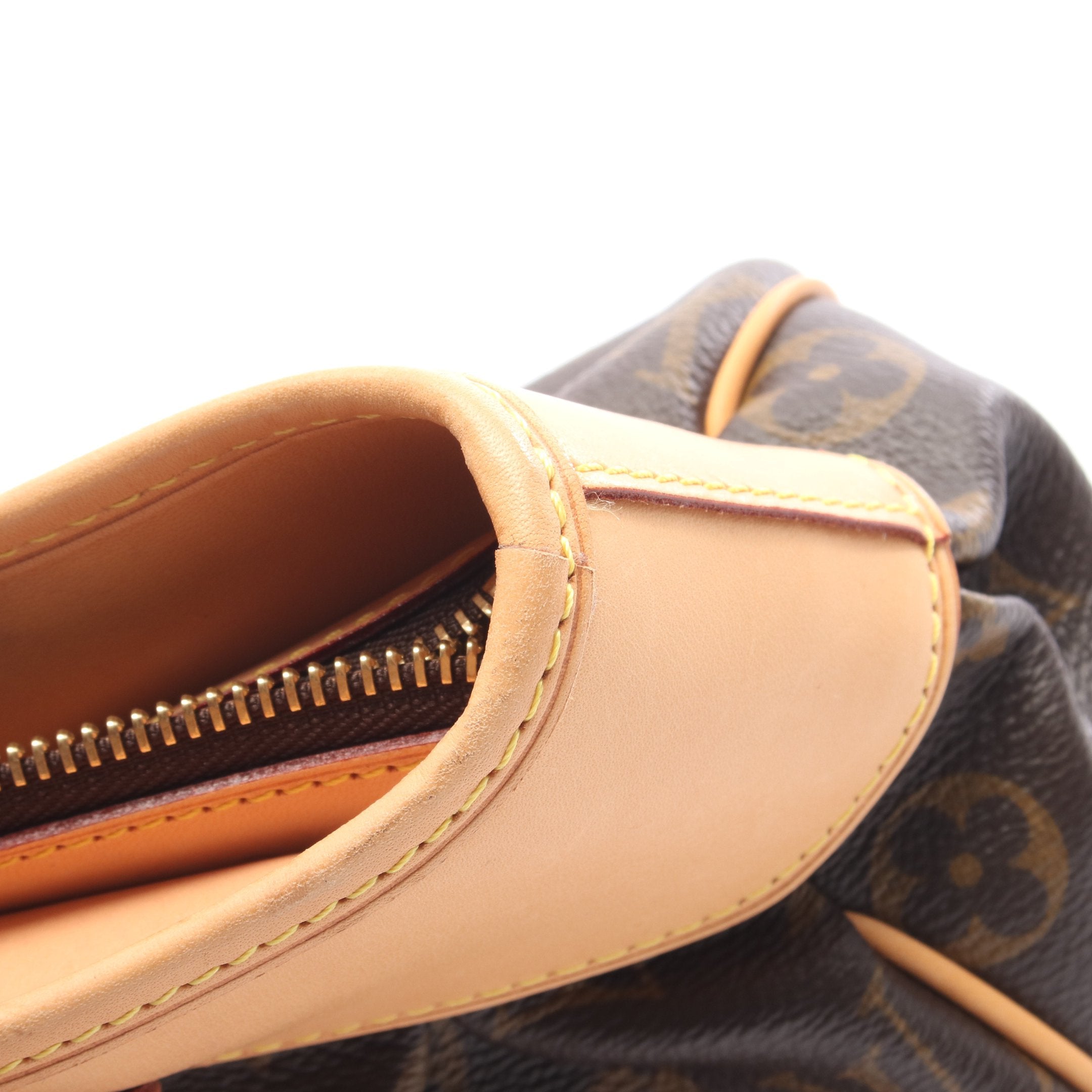 ボエシMM モノグラム ショルダーバッグ PVC レザー ブラウン ルイ