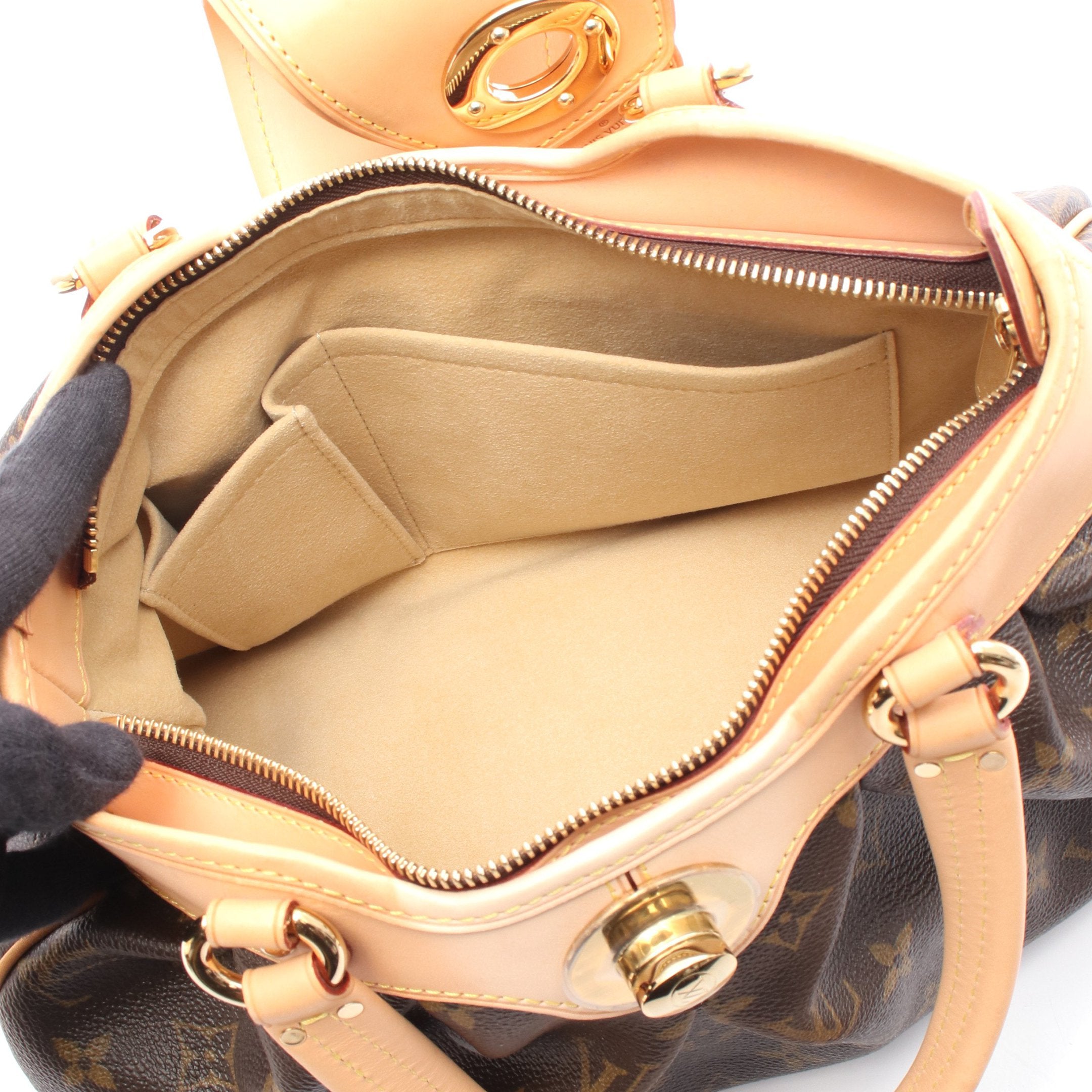 ルイ・ヴィトン LOUIS VUITTON ボエシMM ショルダーバッグ バッグ PVCコーティングキャンバス レザー モノグラム レディース ブラウン系 M45714 【中古】 ボエシMM モノグラム ショルダーバッグ PVC レザー ブラウン ルイ