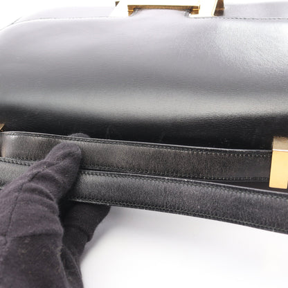 コンスタンス24 ショルダーバッグ ボックスカーフ ブラック ゴールド金具 ○I刻印 エルメス バッグ HERMES