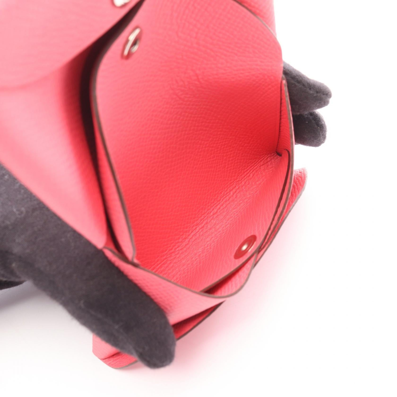 カルヴィデュオ ローズアザレ コインケース ヴォーエプソン ピンク