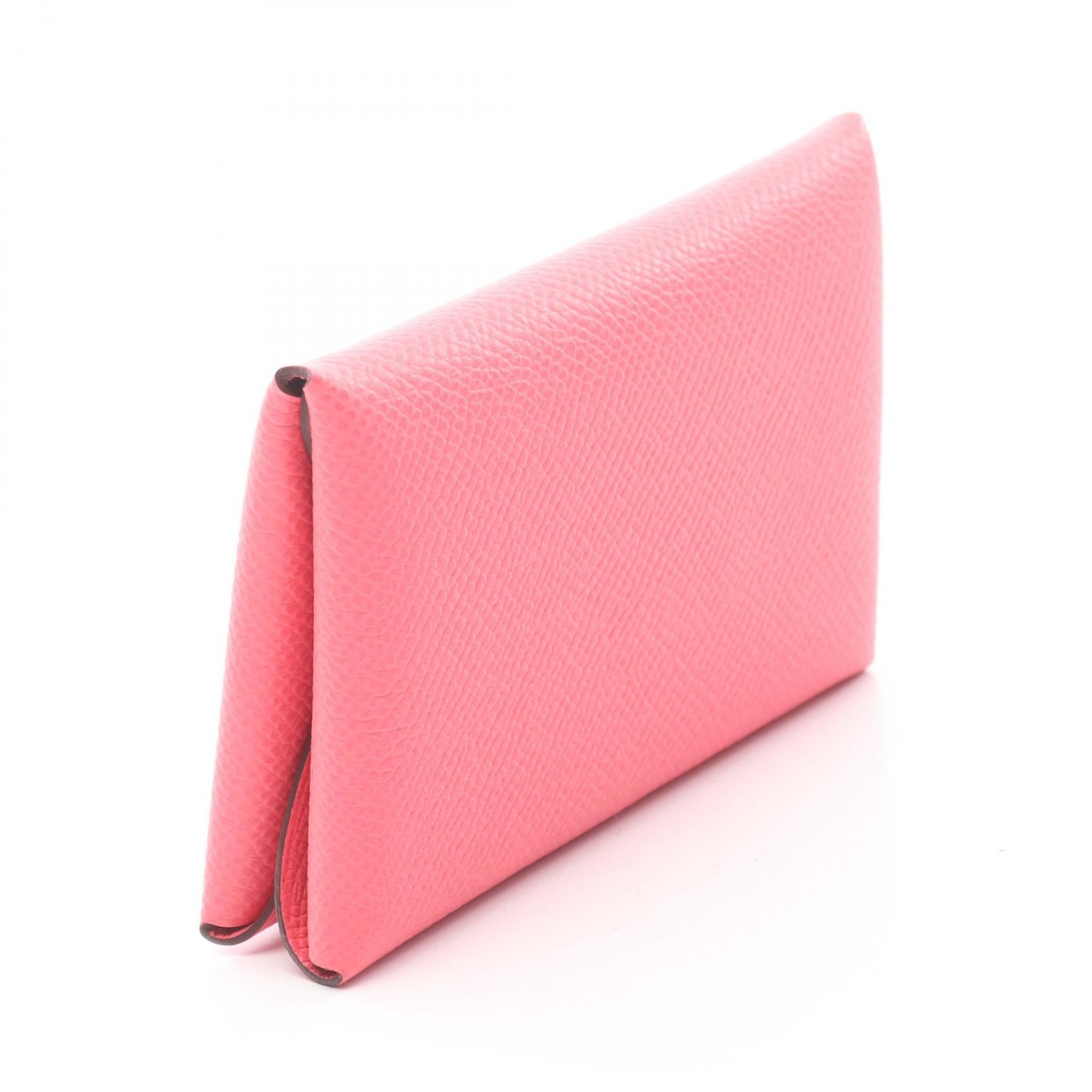 カルヴィデュオ ローズアザレ コインケース ヴォーエプソン ピンク