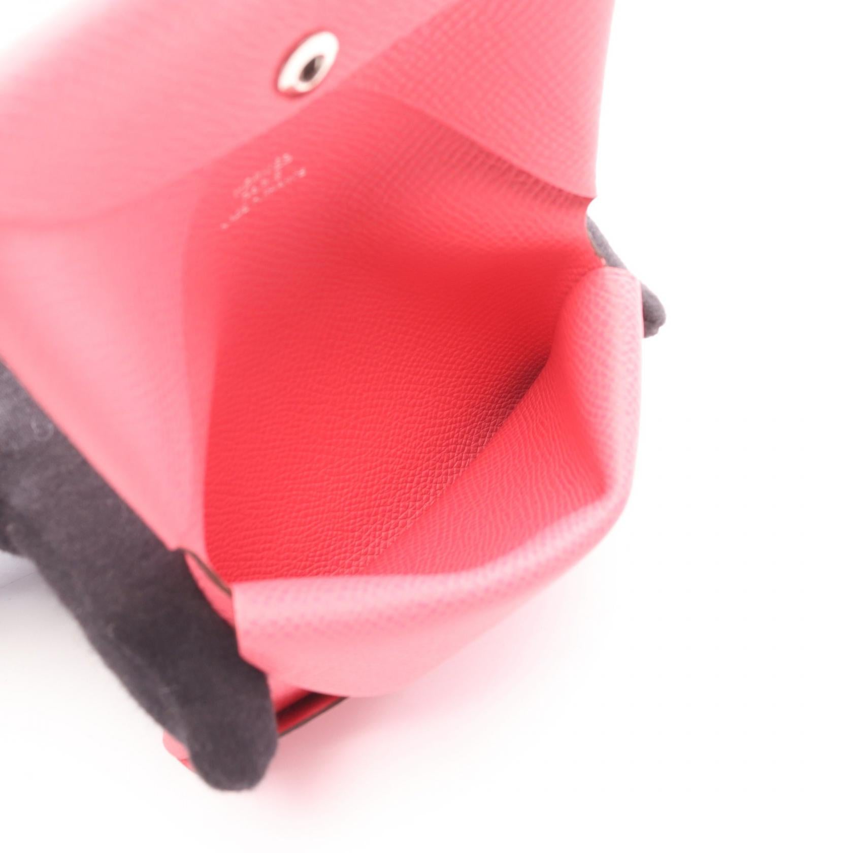 カルヴィデュオ ローズアザレ コインケース ヴォーエプソン ピンク