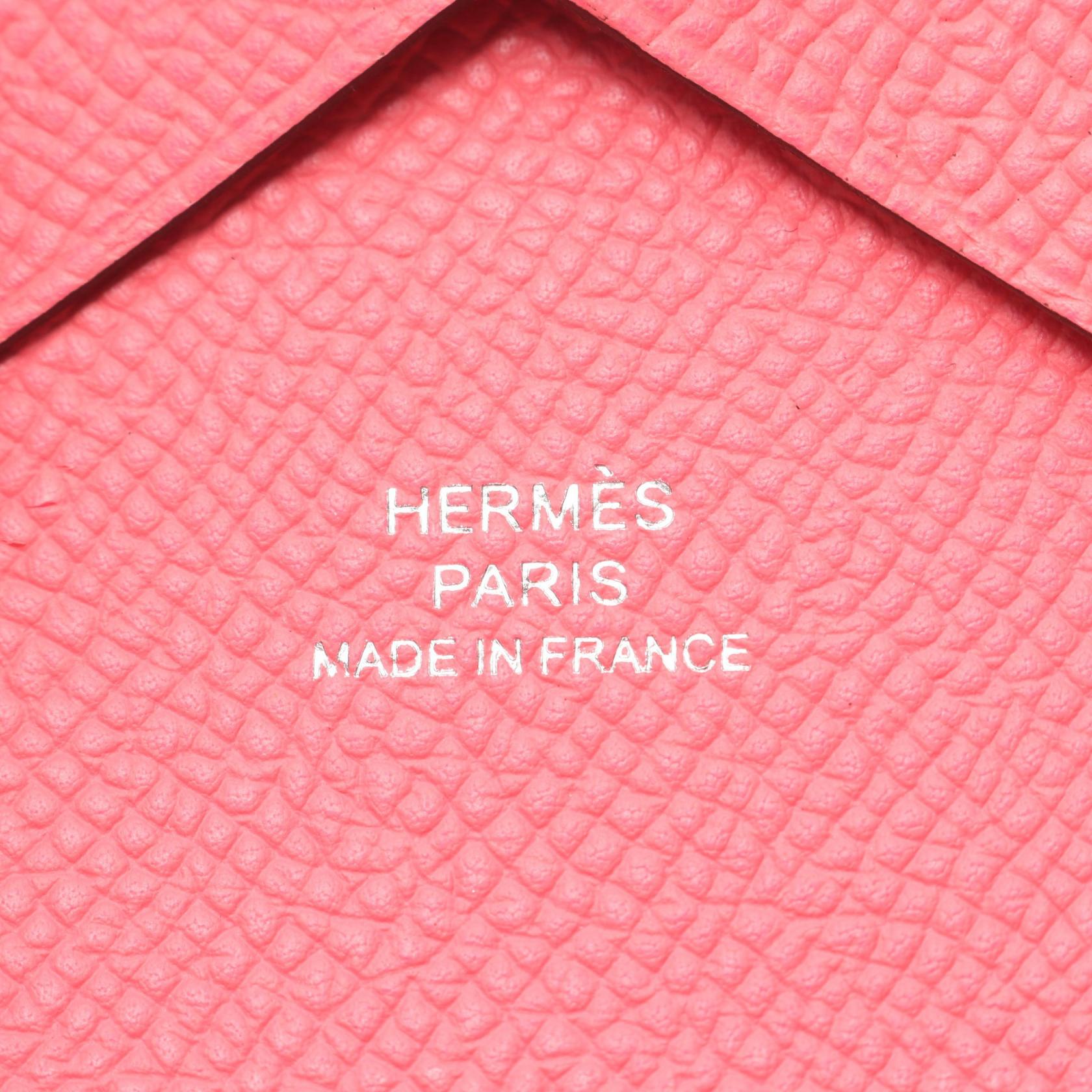 カルヴィデュオ ローズアザレ コインケース ヴォーエプソン ピンク