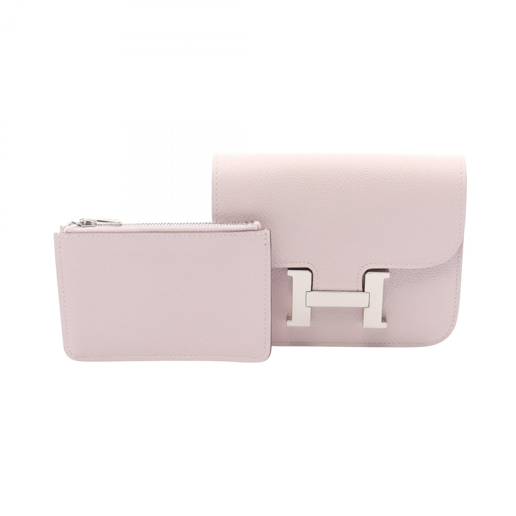 コンスタンス スリム モーヴペール 二つ折り財布 エバーカラー