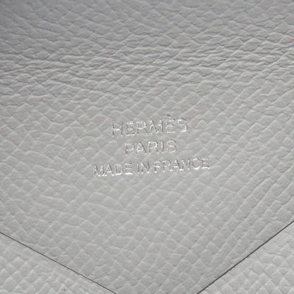 カルヴィ コインケース ヴォーエプソン ライトブルー シルバー金具 K刻印 エルメス 財布・小物 HERMES