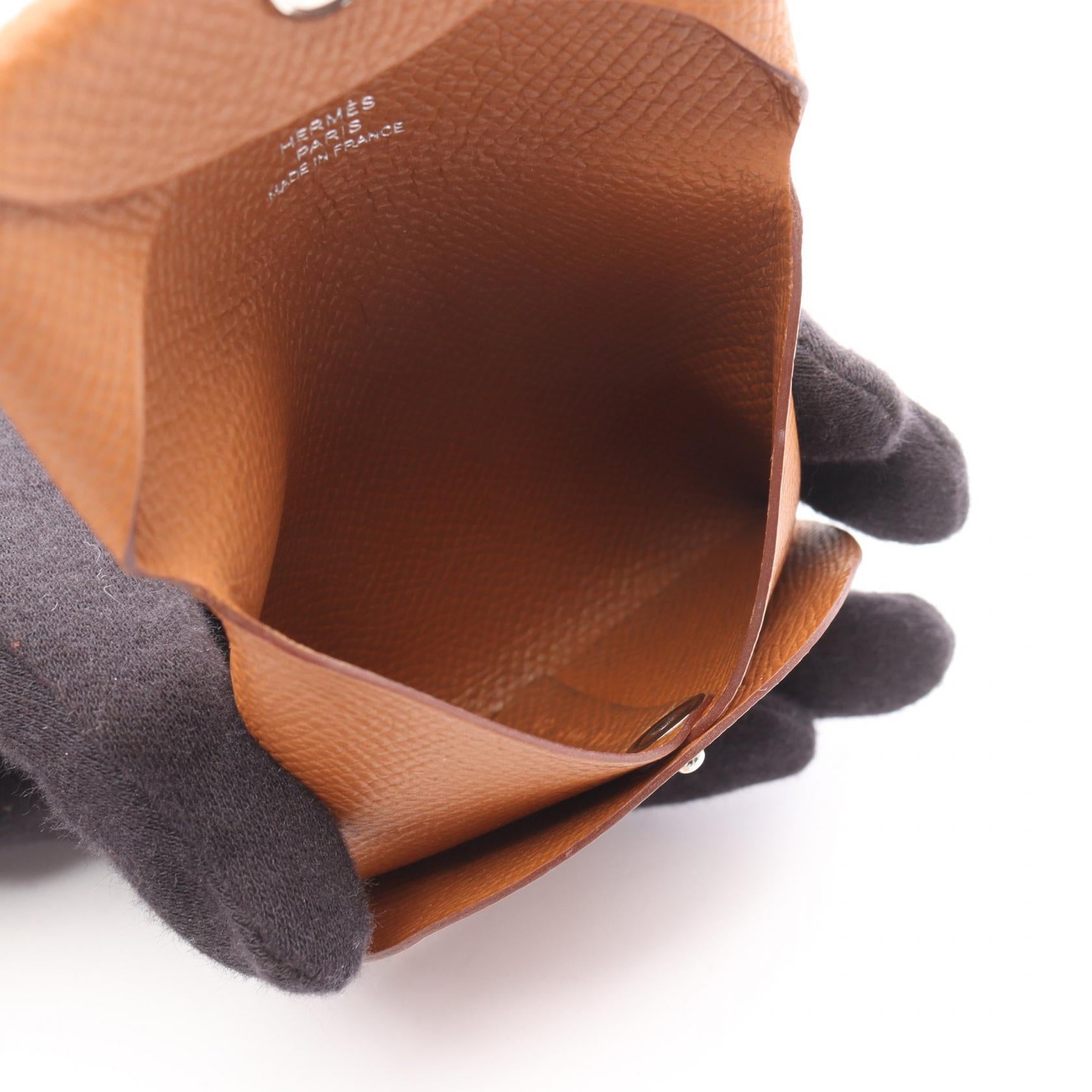 バスティア ゴールド コインケース ヴォーエプソン ブラウン シルバー