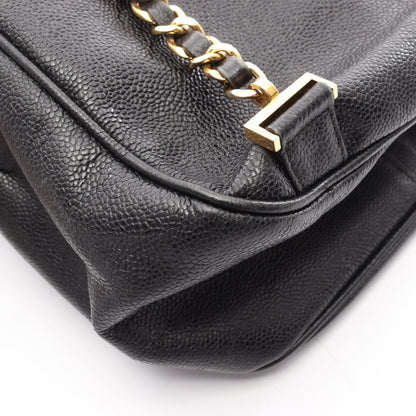 ココマーク バックパック リュックサック キャビアスキン ブラック ゴールド金具 シャネル バッグ CHANEL