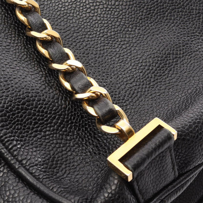 ココマーク バックパック リュックサック キャビアスキン ブラック ゴールド金具 シャネル バッグ CHANEL