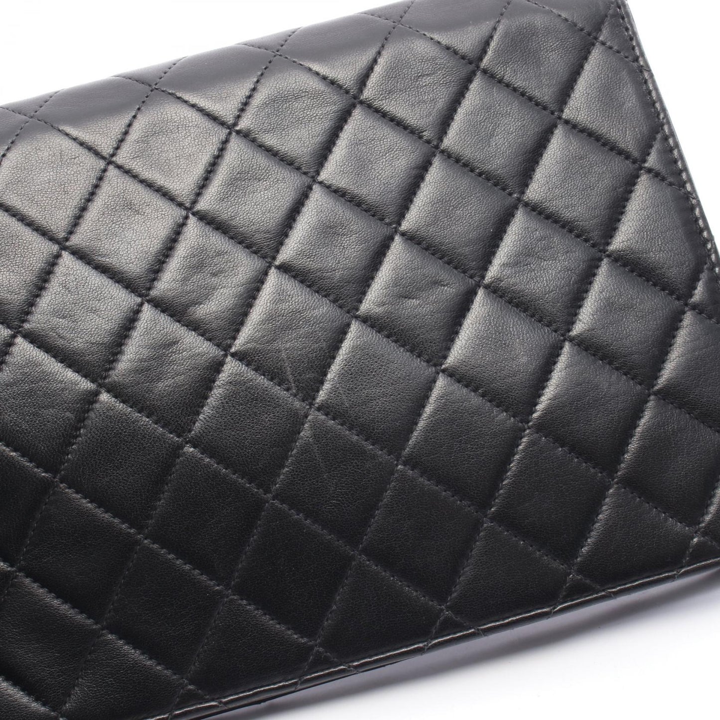 マトラッセ シングルフラップ チェーンショルダーバッグ ラムスキン ブラック ゴールド金具 シャネル バッグ CHANEL