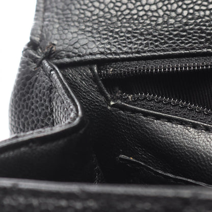 マトラッセ ハンドバッグ キャビアスキン ブラック ゴールド金具 シャネル バッグ CHANEL