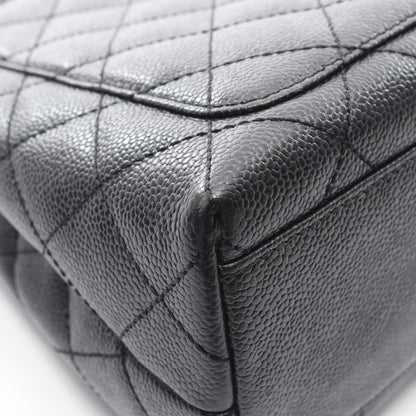 マトラッセ ハンドバッグ キャビアスキン ブラック ゴールド金具 シャネル バッグ CHANEL