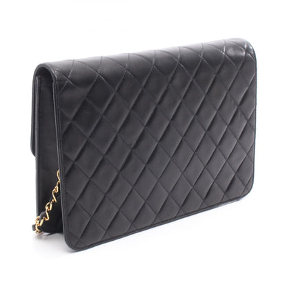 マトラッセ チェーンショルダーバッグ ラムスキン ブラック ゴールド金具 シャネル バッグ CHANEL