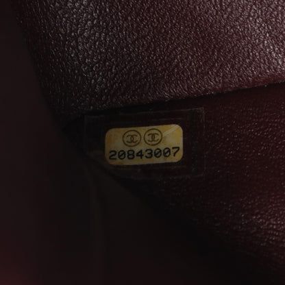 マトラッセ Wフラップ Wチェーンショルダーバッグ キャビアスキン ブラック シルバー金具 シャネル バッグ CHANEL