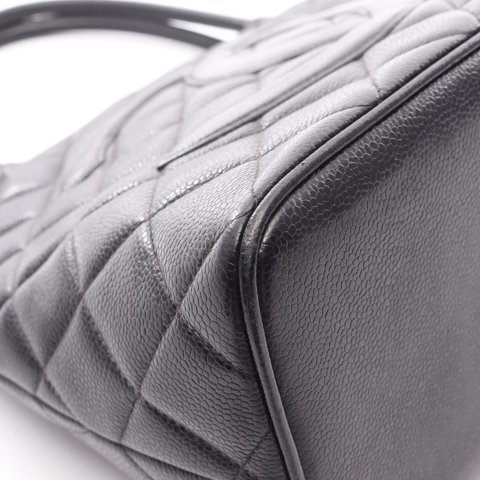 復刻トート ハンドバッグ トートバッグ キャビアスキン ブラック