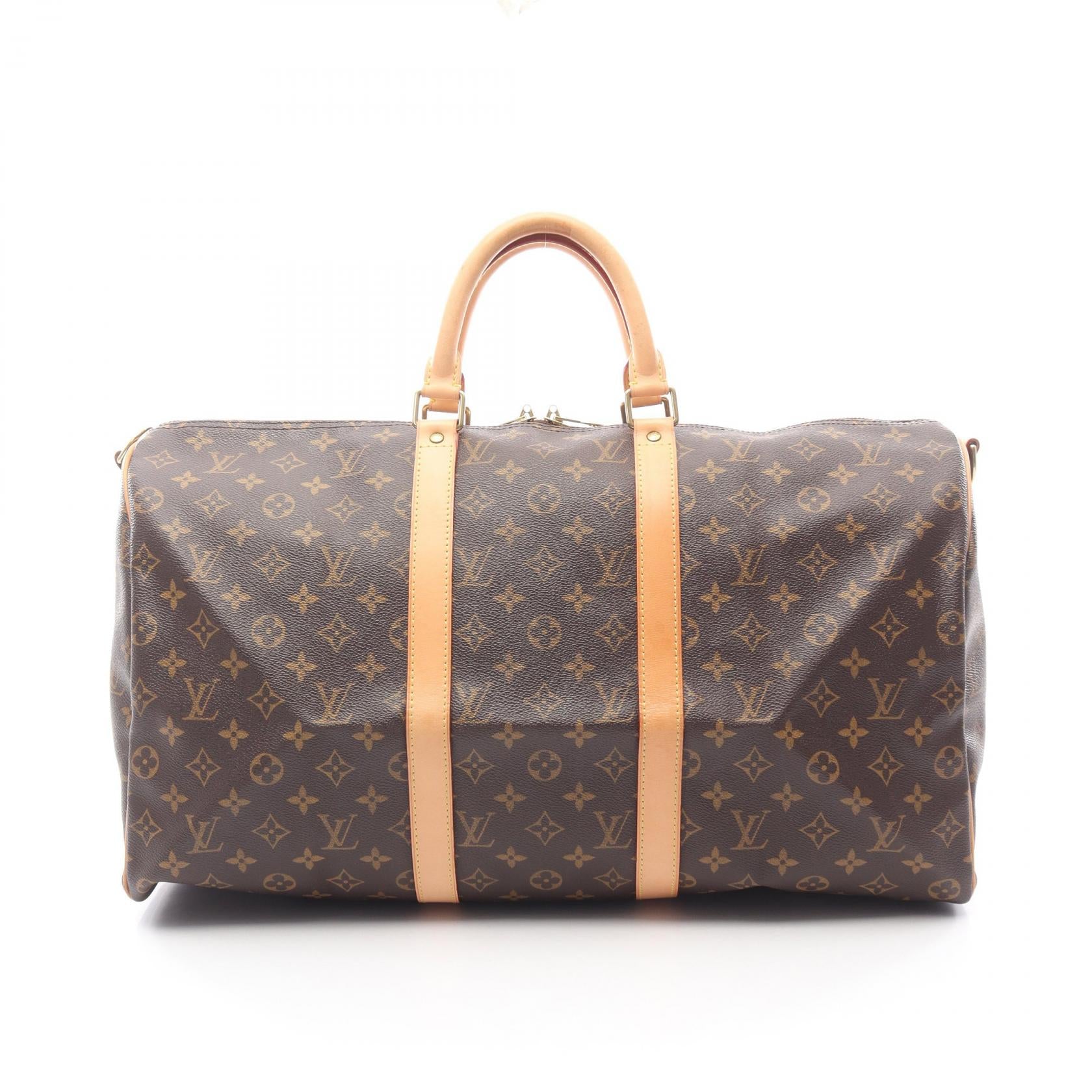 キーポル バンドリエール50 モノグラム ボストンバッグ PVC レザー