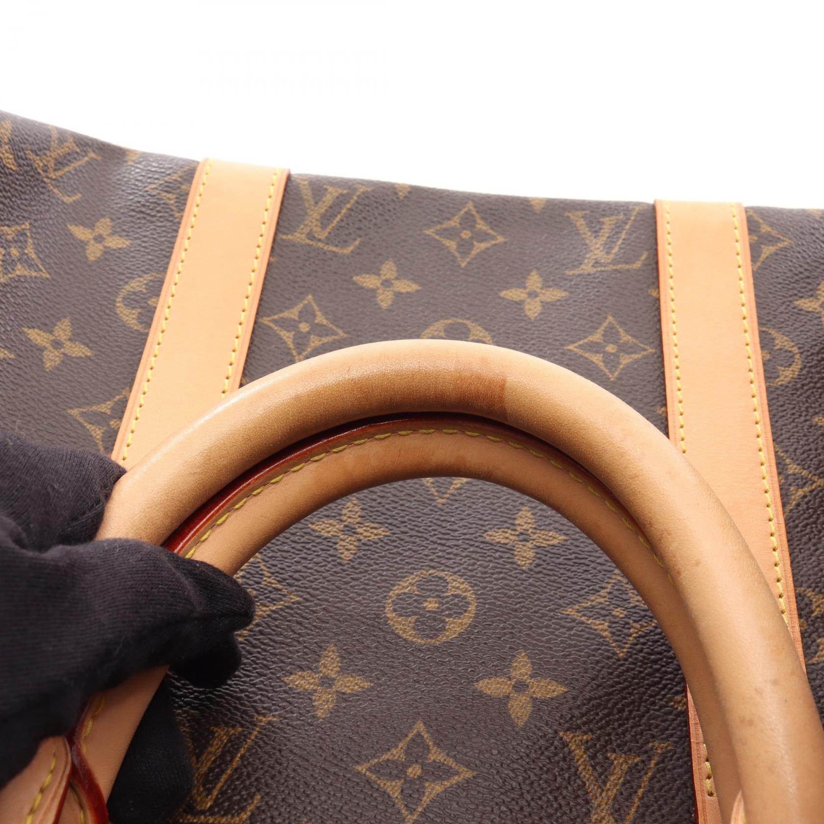 キーポル バンドリエール50 モノグラム ボストンバッグ PVC レザー