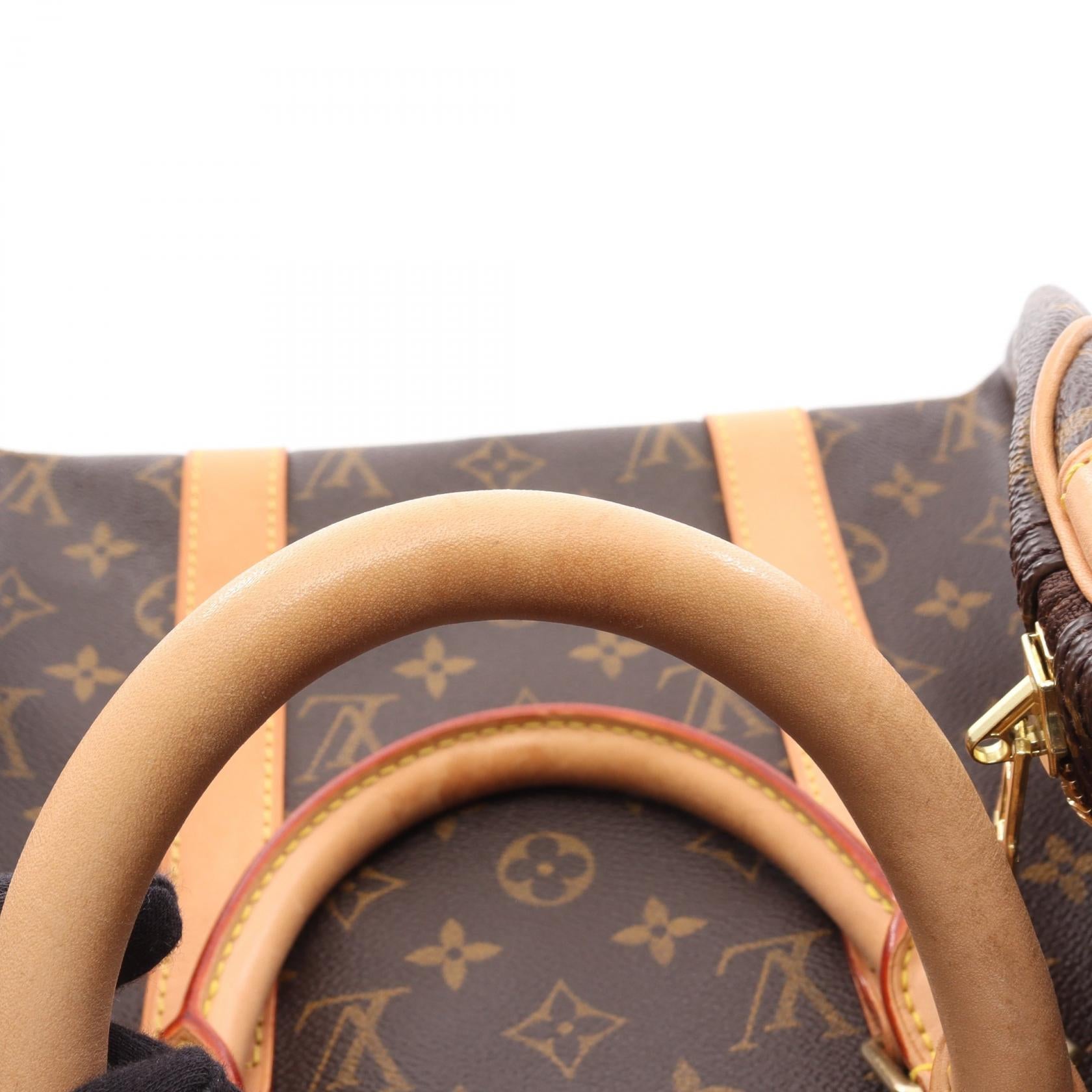 キーポル バンドリエール50 モノグラム ボストンバッグ PVC レザー