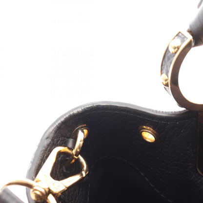 カプシーヌMM ハンドバッグ レザー ブラック 2WAY ルイヴィトン バッグ LOUIS VUITTON