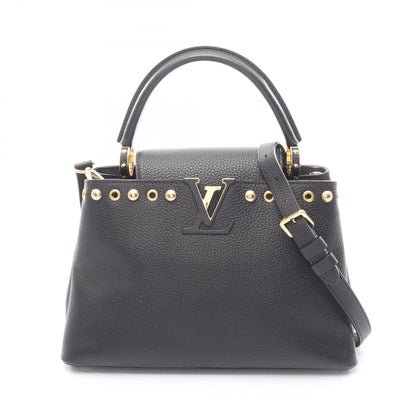 カプシーヌMM ハンドバッグ レザー ブラック 2WAY ルイヴィトン バッグ LOUIS VUITTON
