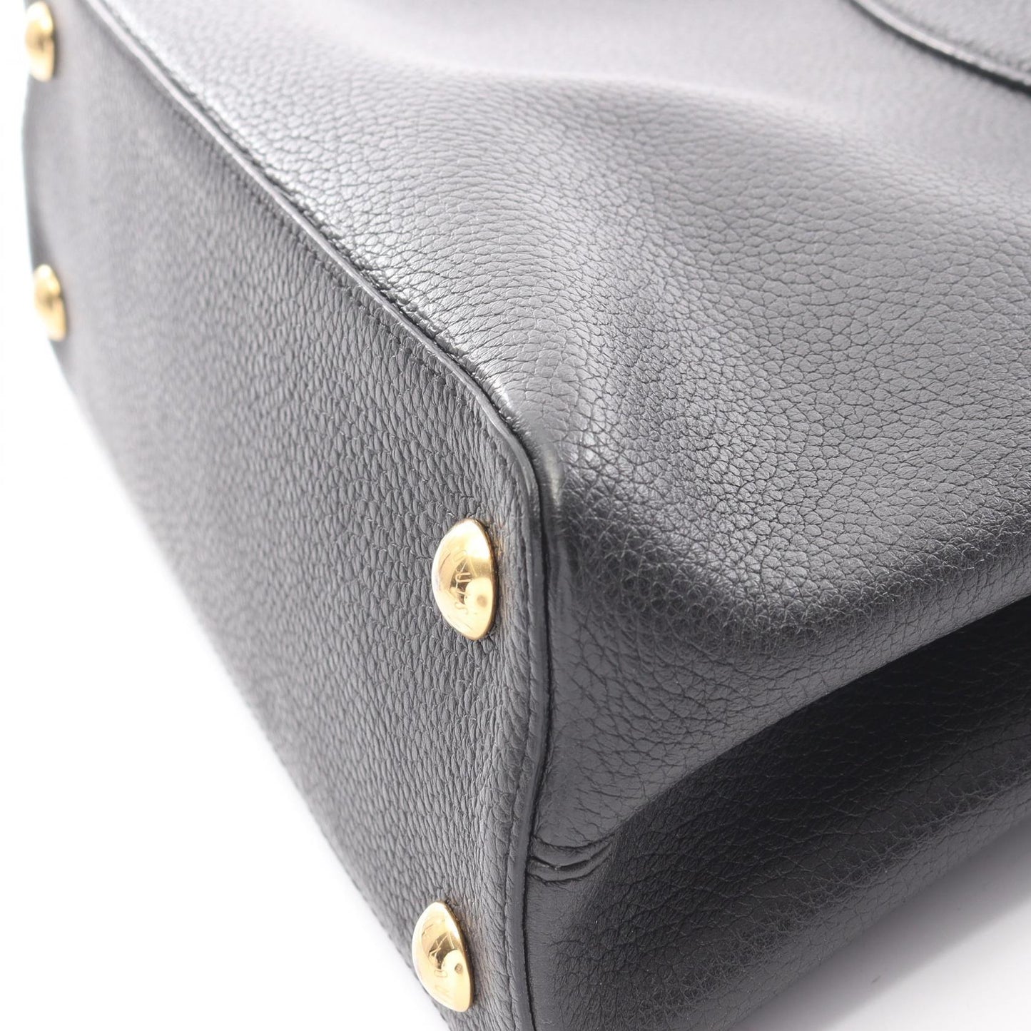 カプシーヌMM ハンドバッグ レザー ブラック 2WAY ルイヴィトン バッグ LOUIS VUITTON