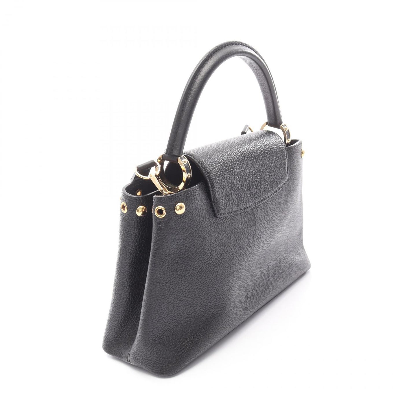 カプシーヌMM ハンドバッグ レザー ブラック 2WAY ルイヴィトン バッグ LOUIS VUITTON