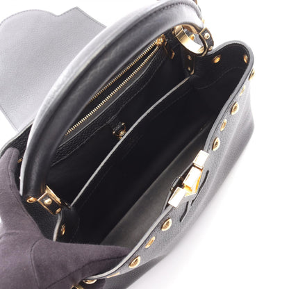 カプシーヌMM ハンドバッグ レザー ブラック 2WAY ルイヴィトン バッグ LOUIS VUITTON