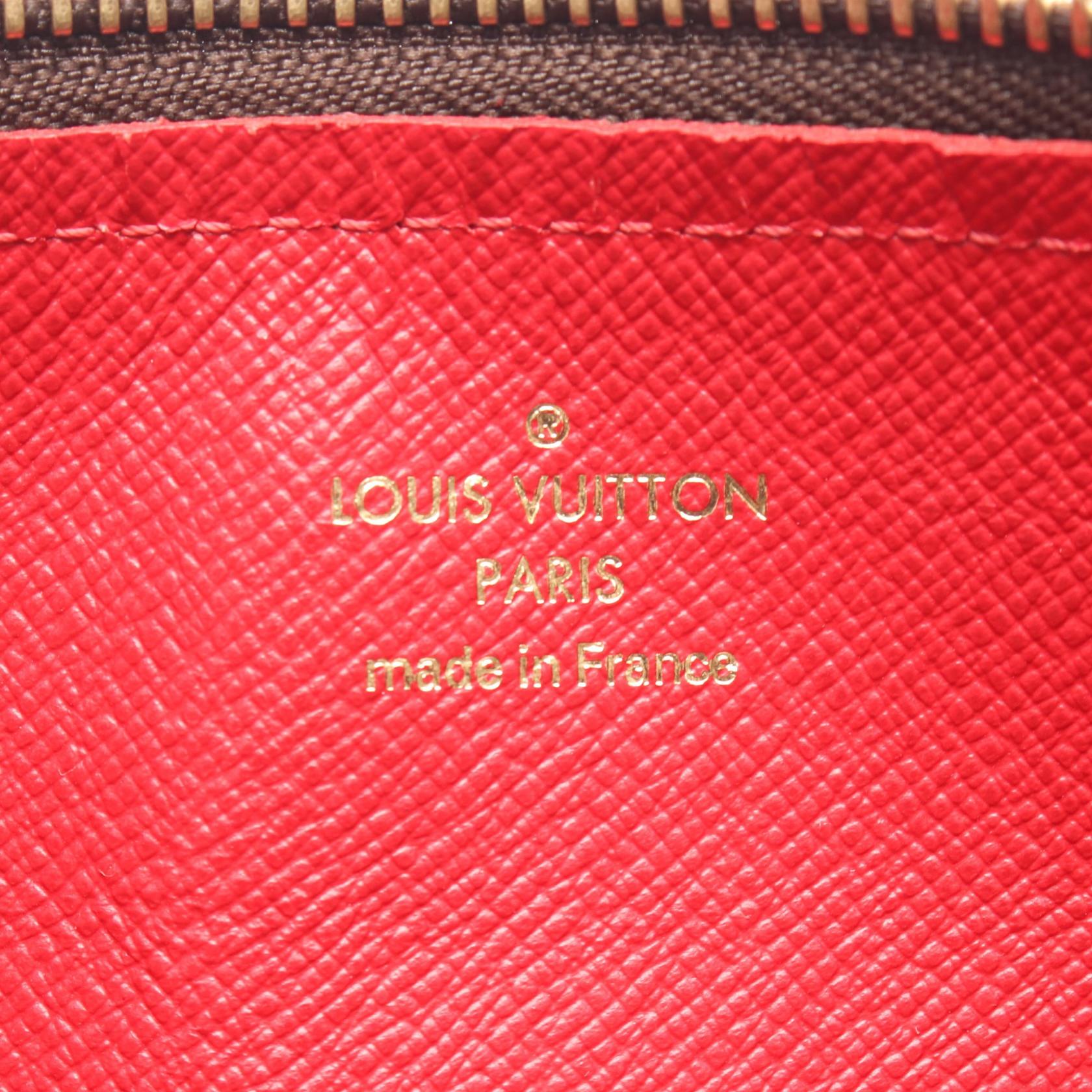 パピヨン26 ダミエエベヌ ハンドバッグ PVC レザー ブラウン ルイヴィトン バッグ LOUIS VUITTON