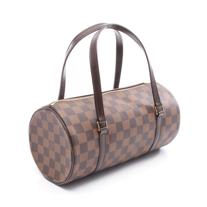 パピヨン26 ダミエエベヌ ハンドバッグ PVC レザー ブラウン ルイヴィトン バッグ LOUIS VUITTON