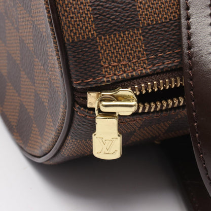 パピヨン26 ダミエエベヌ ハンドバッグ PVC レザー ブラウン ルイヴィトン バッグ LOUIS VUITTON