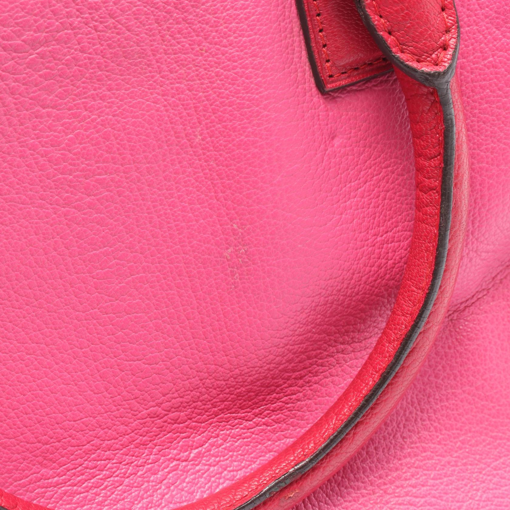 アマソナ36 ハンドバッグ レザー ピンク ボルドー レッド ロエベ – RECLO