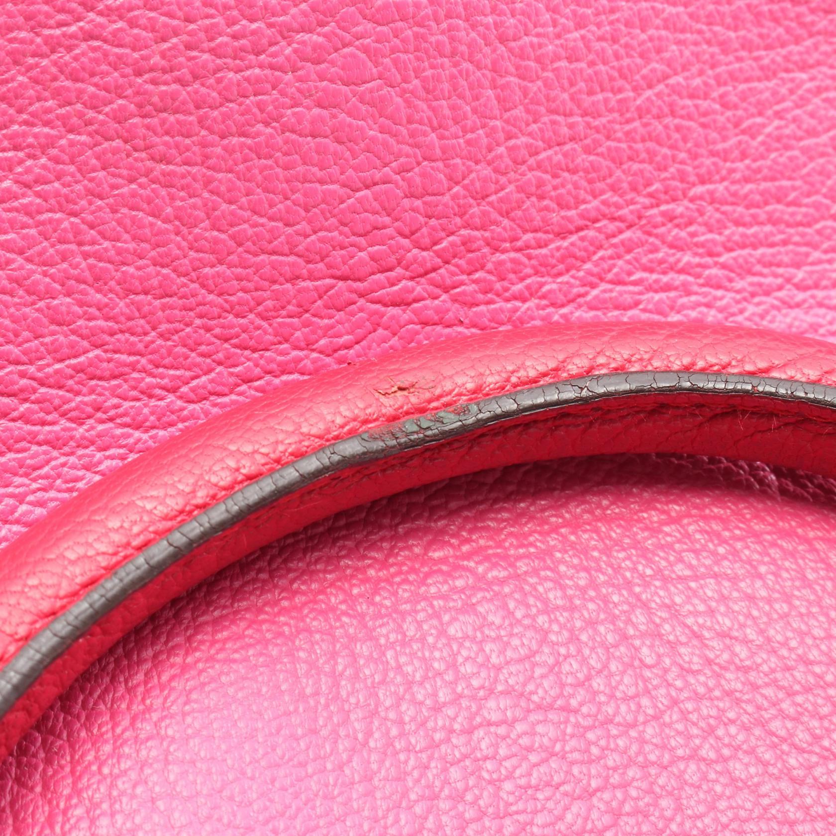 アマソナ36 ハンドバッグ レザー ピンク ボルドー レッド ロエベ – RECLO